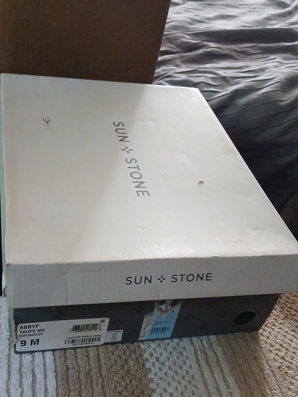 Sun + Stone AbbyF Taupe Ankle Boots Size 9M New - Picture 2 of 6